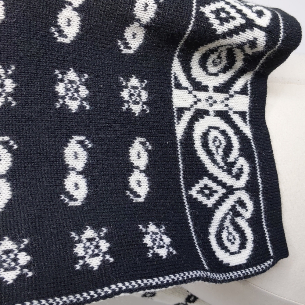 Reversible Double Knit Rectangular Scarf-12 X 69 … - image 4